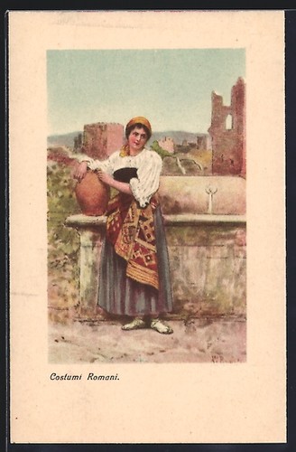Cartolina artistica costumi - artistica,