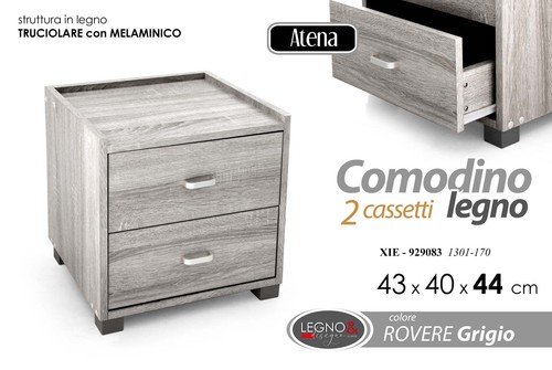 Comodino moderno cassetti - comodino,