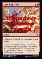 MTG LIGHTNING STRIKE FOIL EXC