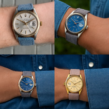 Cinturino orologio nylon denim