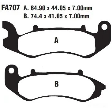 Pastiglia freno ebc fa707 - ebc,