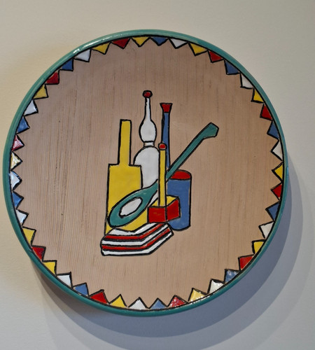 Piatto ceramica anni - piatto,