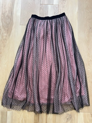 Gonna midi rosa zara - gonna,