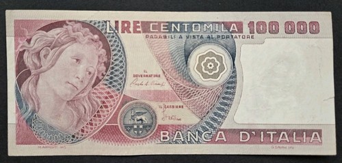 100000 lire botticelli - lire,