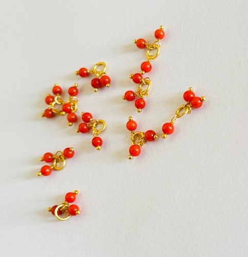 Charms perline lisce pietre