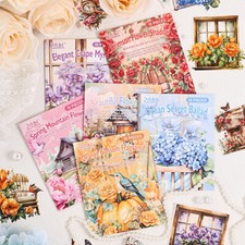 Fiori Giardino Washi Carta Adesivi Diario Album Collage Scrapbooking Forniture