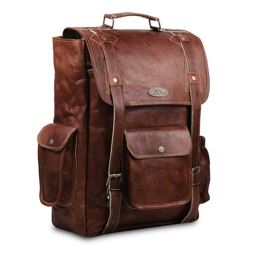 Vintage vera pelle - in, zaino