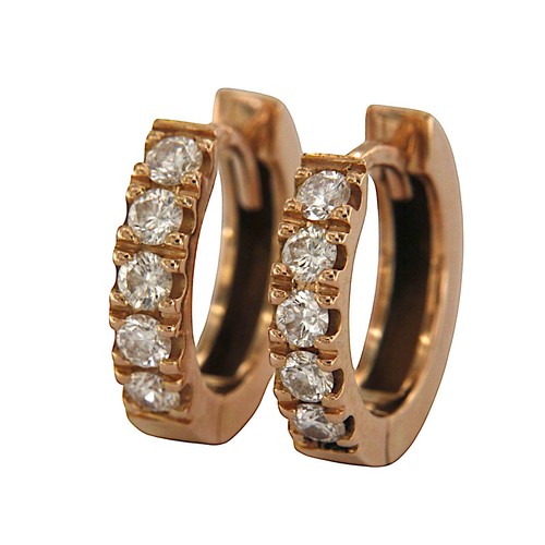 18kt rose gold 750 diamond - 18kt, &