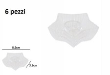 x Set 6 Pezzi Porta Candele
