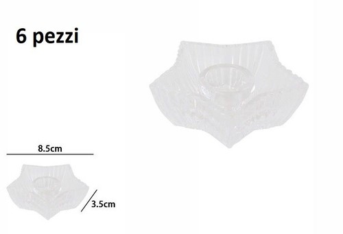 Set pezzi porta candele - set,