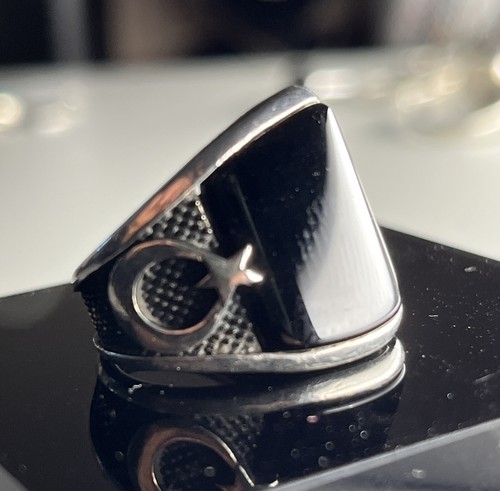 Anello sigillo uomo argento