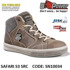Upower Scarpa da lavoro antinfortunistica SAFARI S3 SRC U-POWER SN10034 -