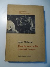TEATRO-JOHN OSBORNE-RICORDA CON RABBIA-LOOK BACK IN ANGER-EINAUDI 1959