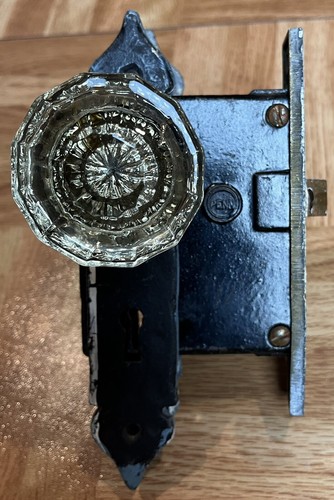 Antique penn glass doorknob - penn,