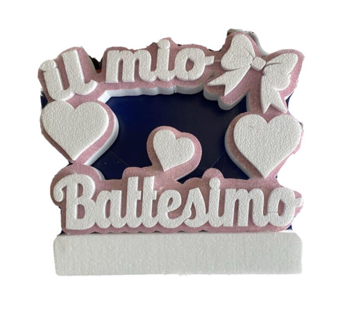 Scritta polistirolo rosa il - scritta,