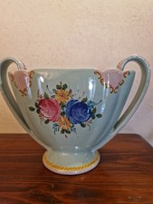 Elegante vaso vintage in ceramica numerata, Made in Italy, anni 40/50