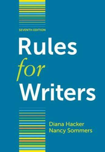 Rules for writers 7th - rules, edition