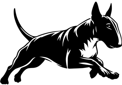 Adesivo bull terrier - terrier,