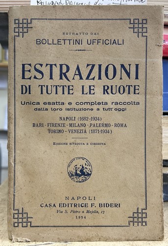 Estrazioni tutte le - di,