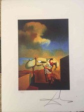 Salvador Dali Litografia off set cm 50x65  firma su lastra con  certificato