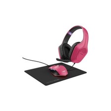 Trust GXT790P Gaming Tridox 3-in-1 Gaming PC Bundle Cuffie e Tappetino Mouse Rosa