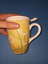 Thun Mug Tisana Te Tisaniera Camomilla Margherita Fiore Giallo Bianco Coperchio