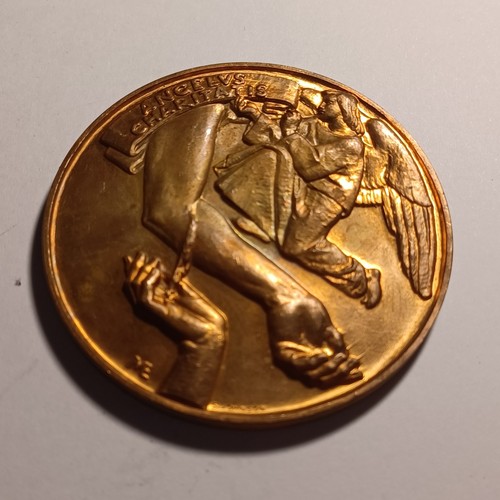 Vecchia medaglia bronzo spl - vecchia, in