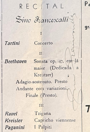 Programma autografato zino - programma,