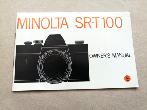 Minolta srt 100 manuale di - srt-,