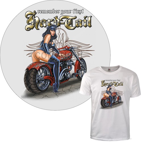 Shirt biker chopper american - t-shirt,