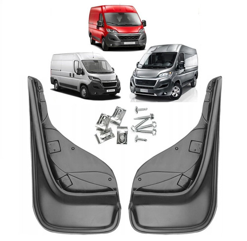 Bavettes noires avant - 2x,