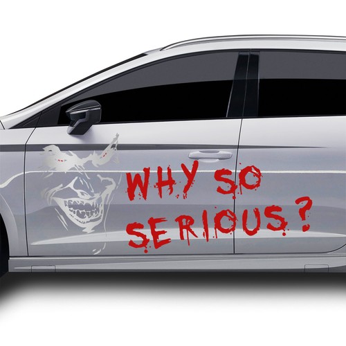 Set adesivi joker why so - why,