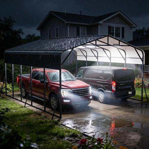 20x25 metal carport with - 20x25, ft