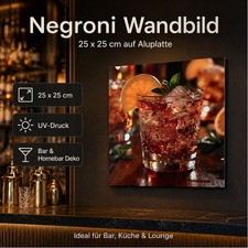 Targa in metallo Negroni 25x25