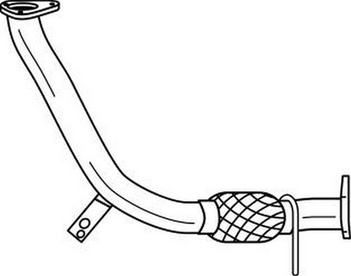Tubo gas scarico - cv, per