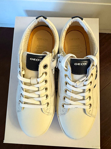 Geox teens white leather - teens, 3.5
