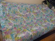 Set copripiumino matrimoniale reversibile floreale turchese Meradiso vintage