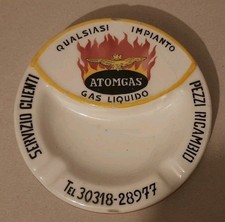 ATOMGAS Gas Liquido,  PORTACENERE,  POSACENERE IN CERAMICA PER SIGARETTE FUMO 