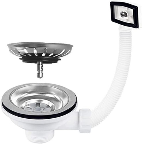 Piletta lavello inox - 3"1/2,