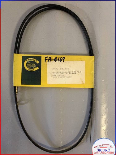 Cavo fune acceleratore pedale - cavo/fune,