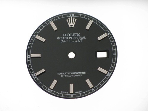 Black index dial rolex - dial,