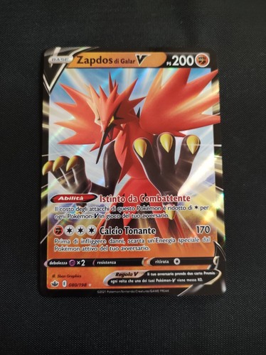 Carta pokemon zapdos galar - di,