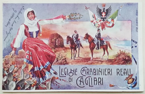 Cartolina legione carabinieri - cartolina,