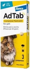 AdTab Chewable Tablets for Cats 2-8kg - 3 Tablets