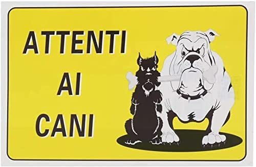 Cartello segnaletico attenti - cartello,
