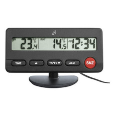 Termometro digitale per auto macchina allarme sveglia orologio sensore esterno