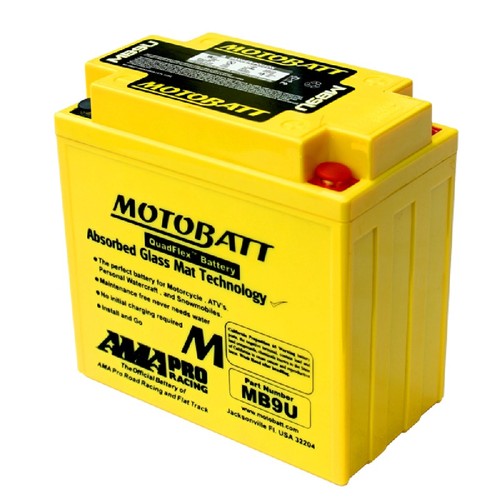 Motobatt mb9u 12v 11ah - 12v, –