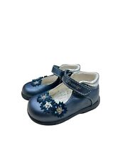 PRIMIGI ballerina scarpa pelle blu perlato 19 20 21 22 23 24 metà prezzo saldi