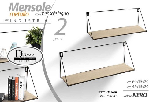 Set mensole parete in - set,