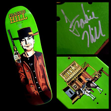 Frankie Hill firmato House of Hill skateboard autografo a forma di mazzo Bones Brigade